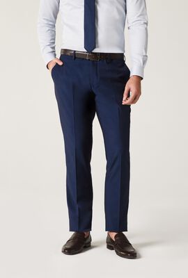 Mens New Navy Tailored Suit Pant